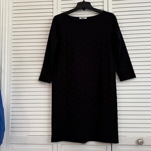 Joan Vass Classic Black Knit Dress